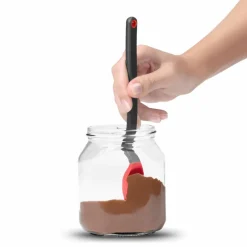 Mini Supoon skjeformet slikkepott, svart/blå