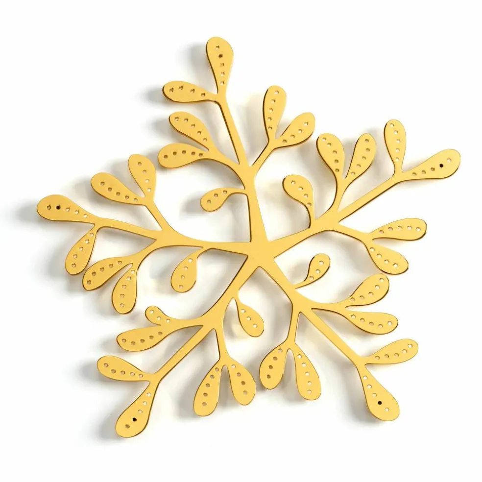 Mistletoe gryteunderlag, messing
