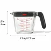Målebeger med lokk 0,5 liter, glass