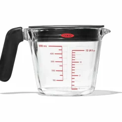 Målebeger med lokk 0,5 liter, glass