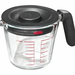 Målebeger med lokk 0,5 liter, glass