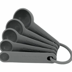 Måleskjeesett, 5 deler, charcoal grey
