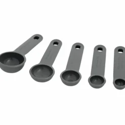 Måleskjeesett, 5 deler, charcoal grey