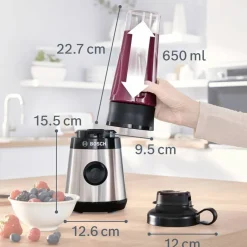MMB2111M miniblender, 450 W, rustfritt stål