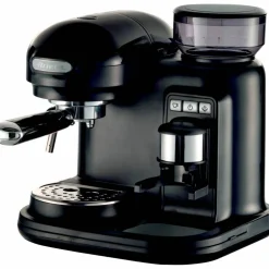 Moderna Espressomaskin med kaffekvern, hvit