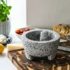 Molcajete morter & pistill, granitt