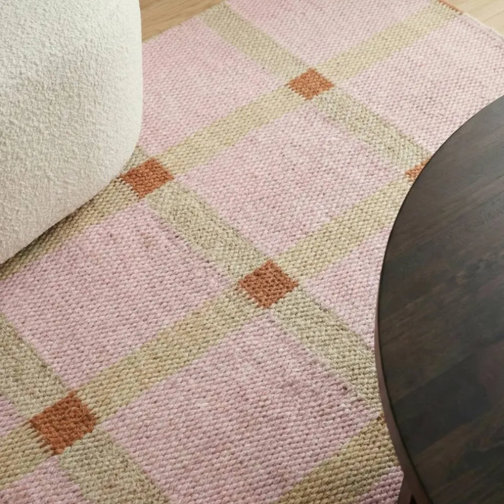 Mosaic ullteppe 75 x 250 cm, rosa