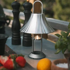 Mousqueton Portable bordlampe, steel