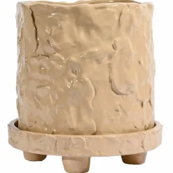Muddy S krukke 17,5 x 18 cm, beige
