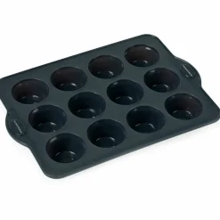 Muffinsform 12 stk grå silikon