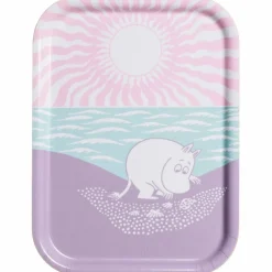 Mumin En dag på stranden brett 27x20 cm