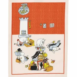 Mumin En dag på stranden kjøkkenhåndkle 50x70 cm