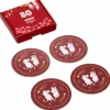 Mummi Festlige Stunder bordbrikker 9 cm, 4 stk.