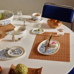 Mummi Haru krus & tefatsett, blå/hvit