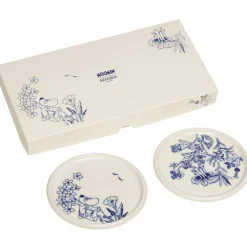 Mummi Haru minitallerken 12 cm 2-pakning, blå/hvit