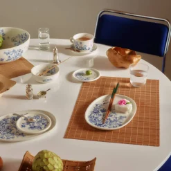 Mummi Haru minitallerken 12 cm 2-pakning, blå/hvit