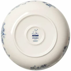 Mummi Haru serveringsskål 28 cm, blå/hvit