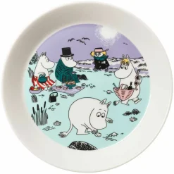 Mummitallerken 19 cm, hemulen gul