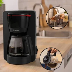 MyMoment kaffetrakter med glasskanne, svart