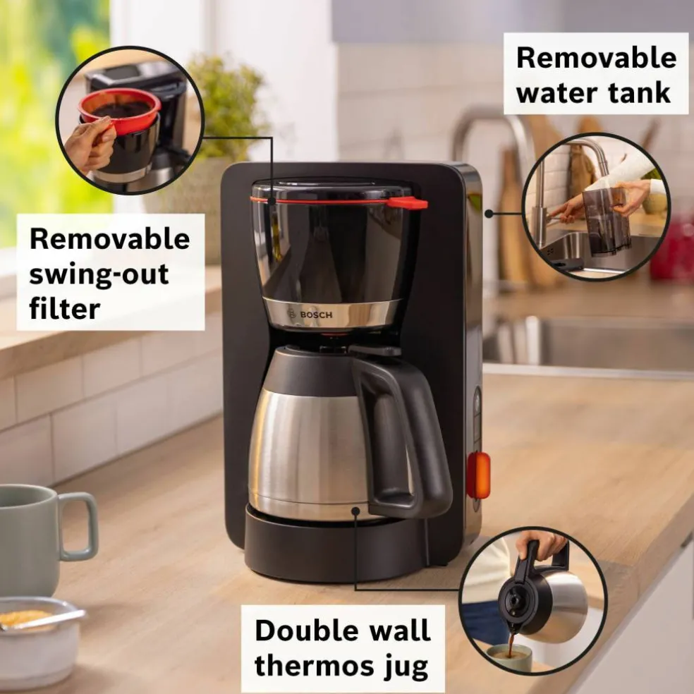 MyMoment kaffetrakter med termokanne, svart