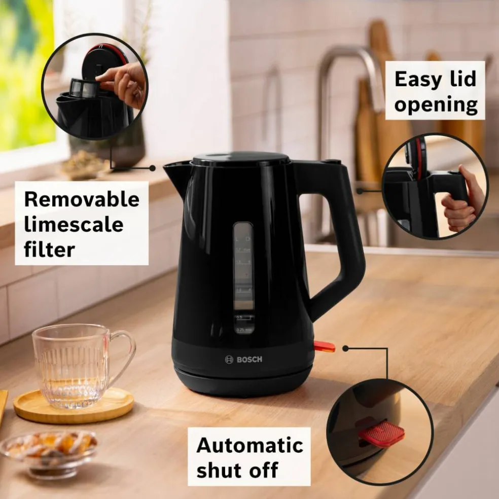 MyMoment vannkoker 1.7 liter, svart