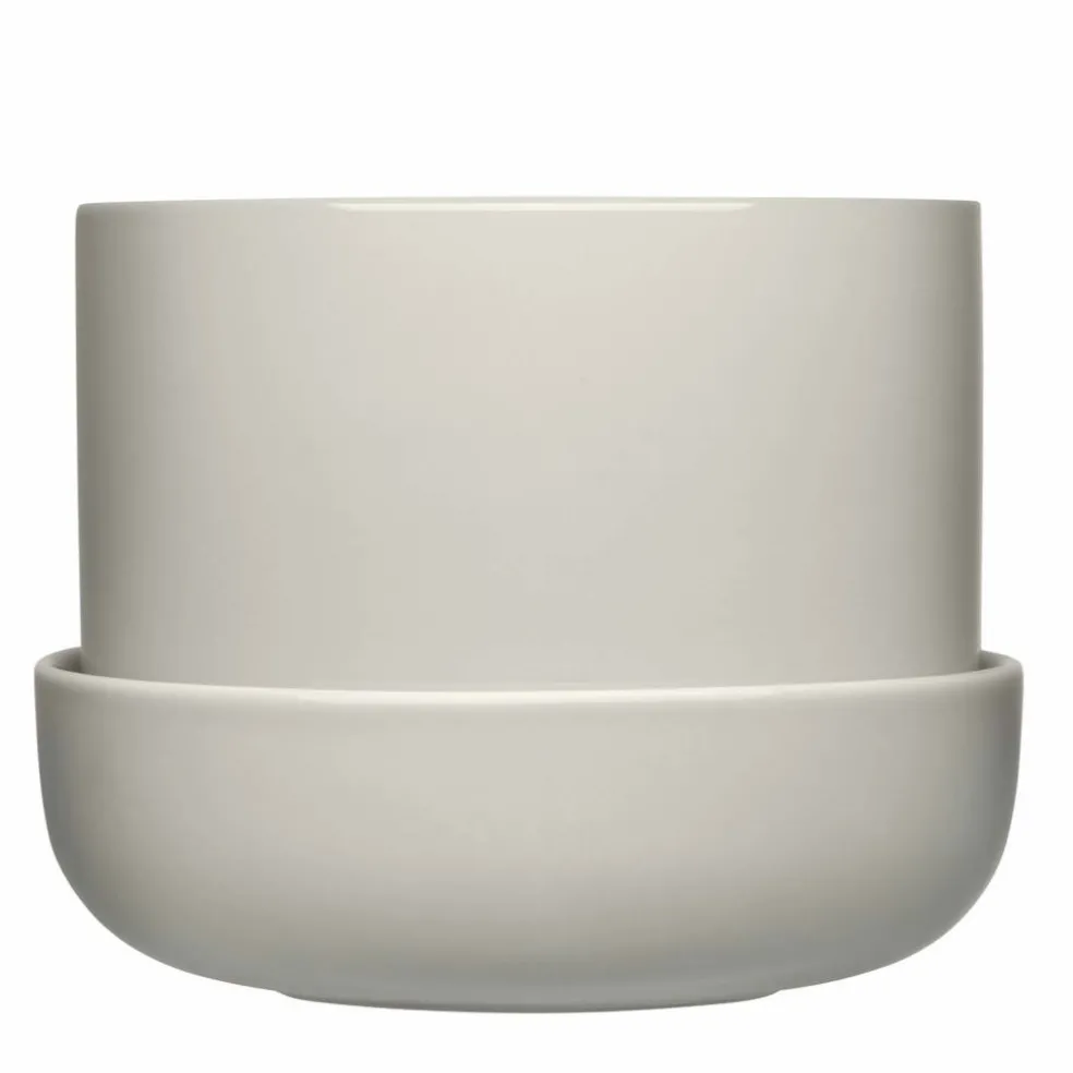 Nappula Krukke med fat 17x13cm, lilla