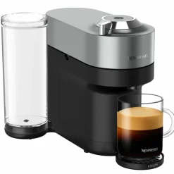 Nespresso by SNV 125 Vertuo Pop+ Deluxe kapselmaskin, titanfinish