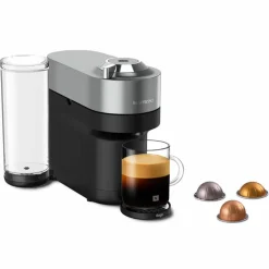 Nespresso by SNV 125 Vertuo Pop+ Deluxe kapselmaskin, titanfinish