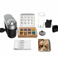 Nespresso by SNV 125 Vertuo Pop+ Deluxe kapselmaskin, titanfinish