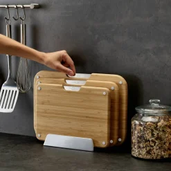 Nest Bamboo skjærefjølsett, 3 deler med stativ