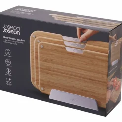 Nest Bamboo skjærefjølsett, 3 deler med stativ