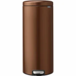 NewIcon pedalbøtte 30 liter, blankbørstet stål