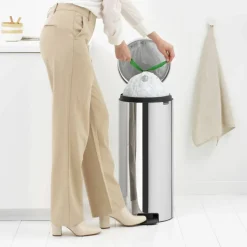 NewIcon pedalbøtte 30 liter, warm bronze