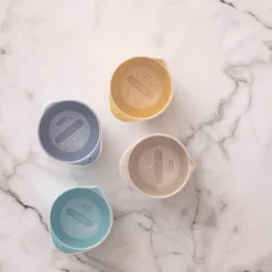 NEW Margrethe skålsett 8 deler 0,5 liter, brun/gul/blå