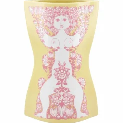 Nina vase 22 cm, gul/rosa