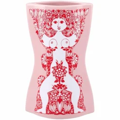 Nina vase 16,5 cm, rosa/rød