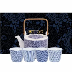 Nippon Blue sett med tekanne og kopper