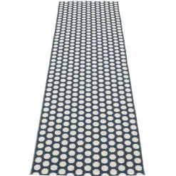 Noa gulvteppe 70 cm x 250 cm, dark blue/vanilla