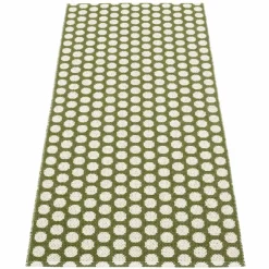 Noa gulvteppe 70 cm x 150 cm, dark olive/vanilla