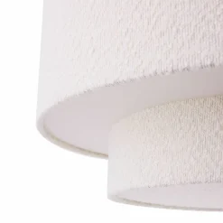 Noah Bouclé pendellampe 50 cm, hvit