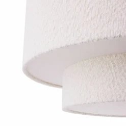 Noah Bouclé pendellampe 70 cm, hvit