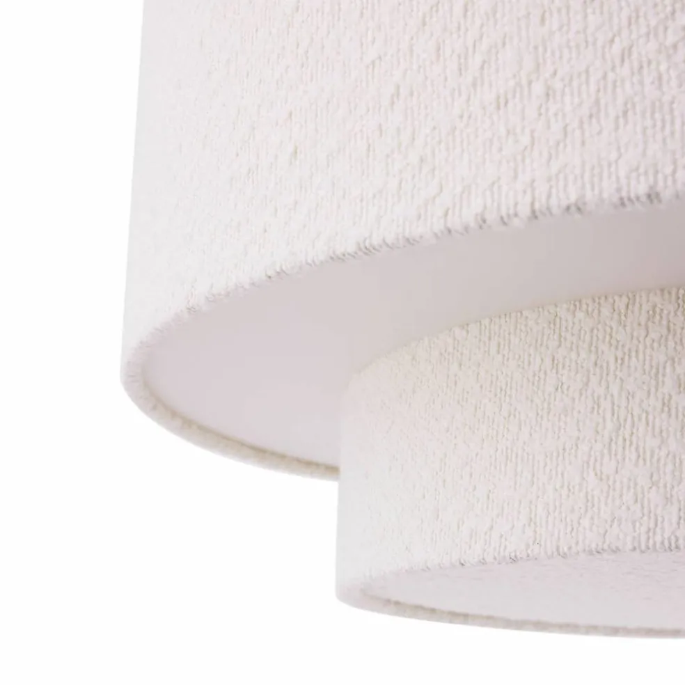 Noah Bouclé pendellampe 70 cm, hvit