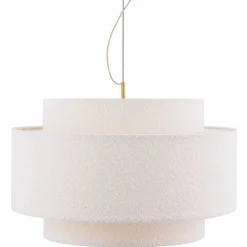 Noah Bouclé pendellampe 70 cm, hvit