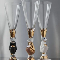 Nobel The sparkling devil Champagneglass 19 cl, Mørkegrå