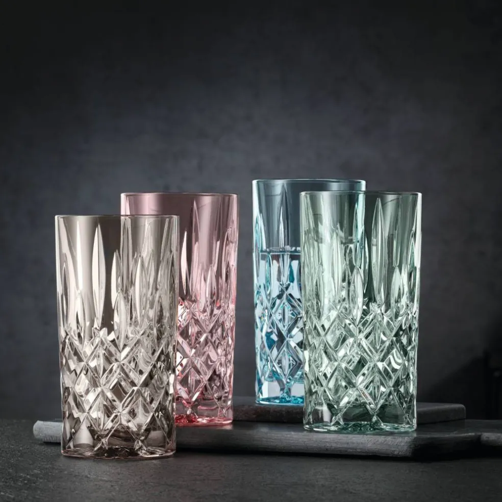 Noblesse longdrinkglass, aqua, 2 stk