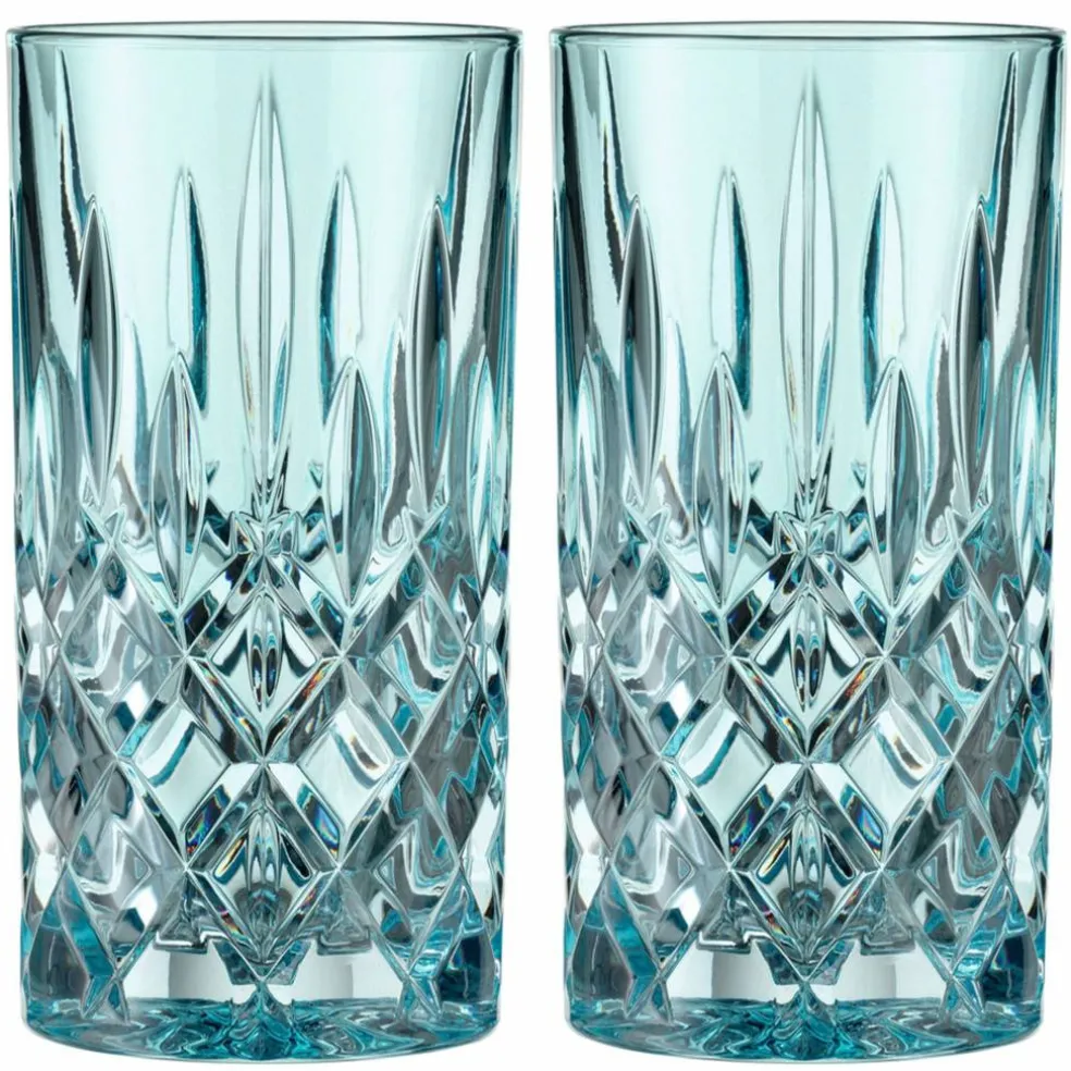 Noblesse longdrinkglass, aqua, 2 stk