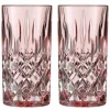 Noblesse longdrinkglass, rosé, 2 stk