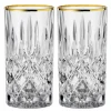 Noblesse longdrinkglass 2-stk, 37,5 cl, gold
