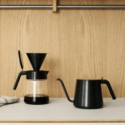 Nohr gåsehals vannkoker, black metallic