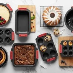Nonstick firkantet bakeform 20 cm, grå